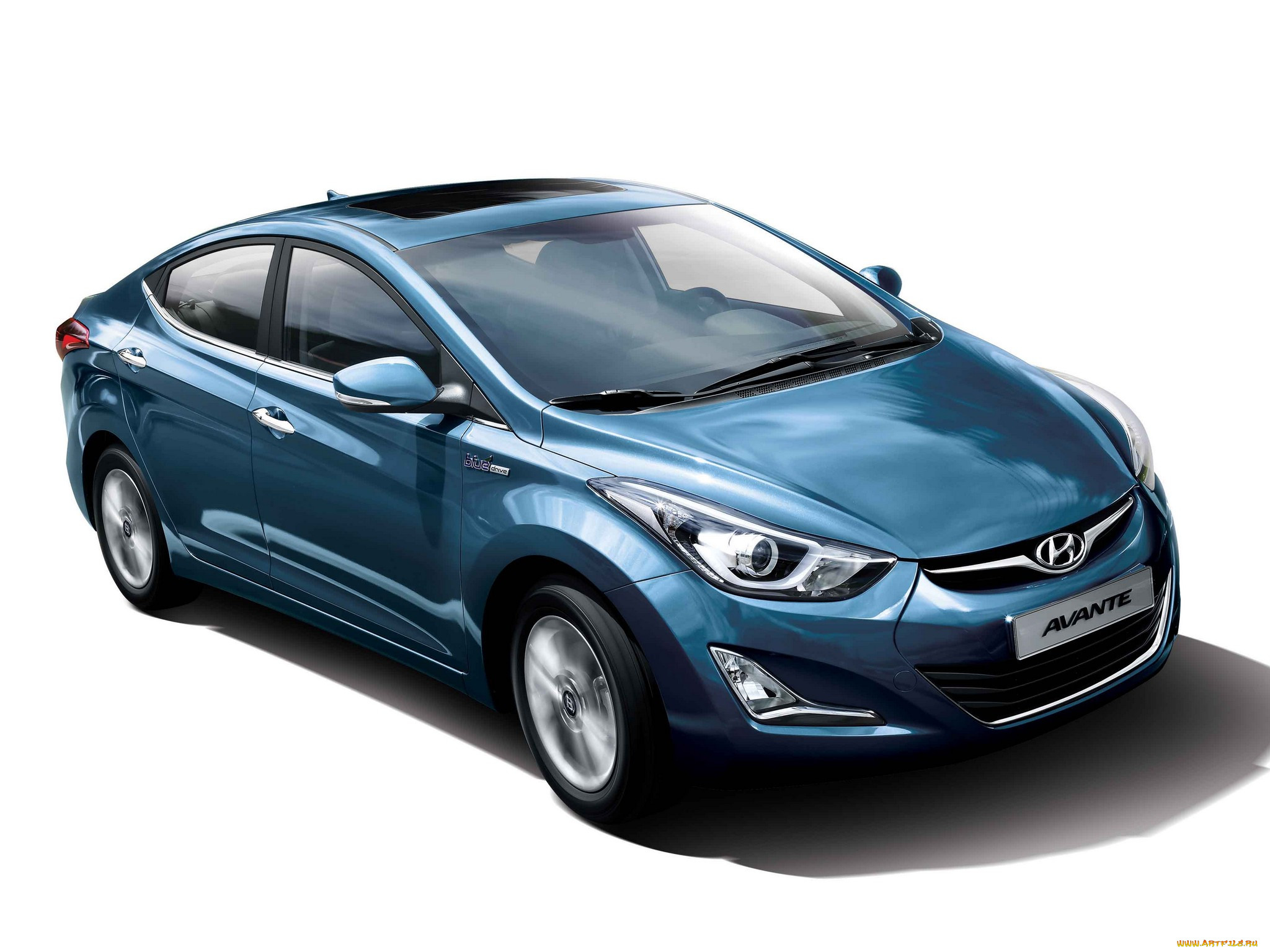 , hyundai, drive, blue, , avante, 2014, md